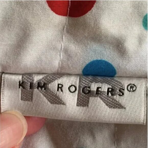 Kim Rogers Vintage Full Front Zip Hooded Jacket Navy Size Medium - Picture 3 of 5